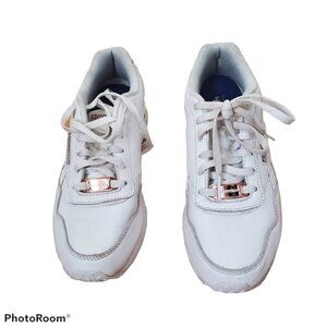 Reebok Rose Gold details white Sneakers